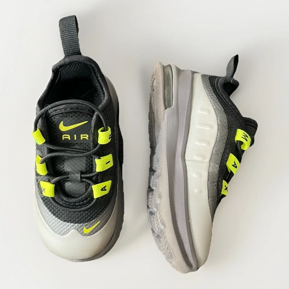 Nike Air Max Axis‎ Black/Volt/Grey Toddler Shoes AH5224-012 Size 5C